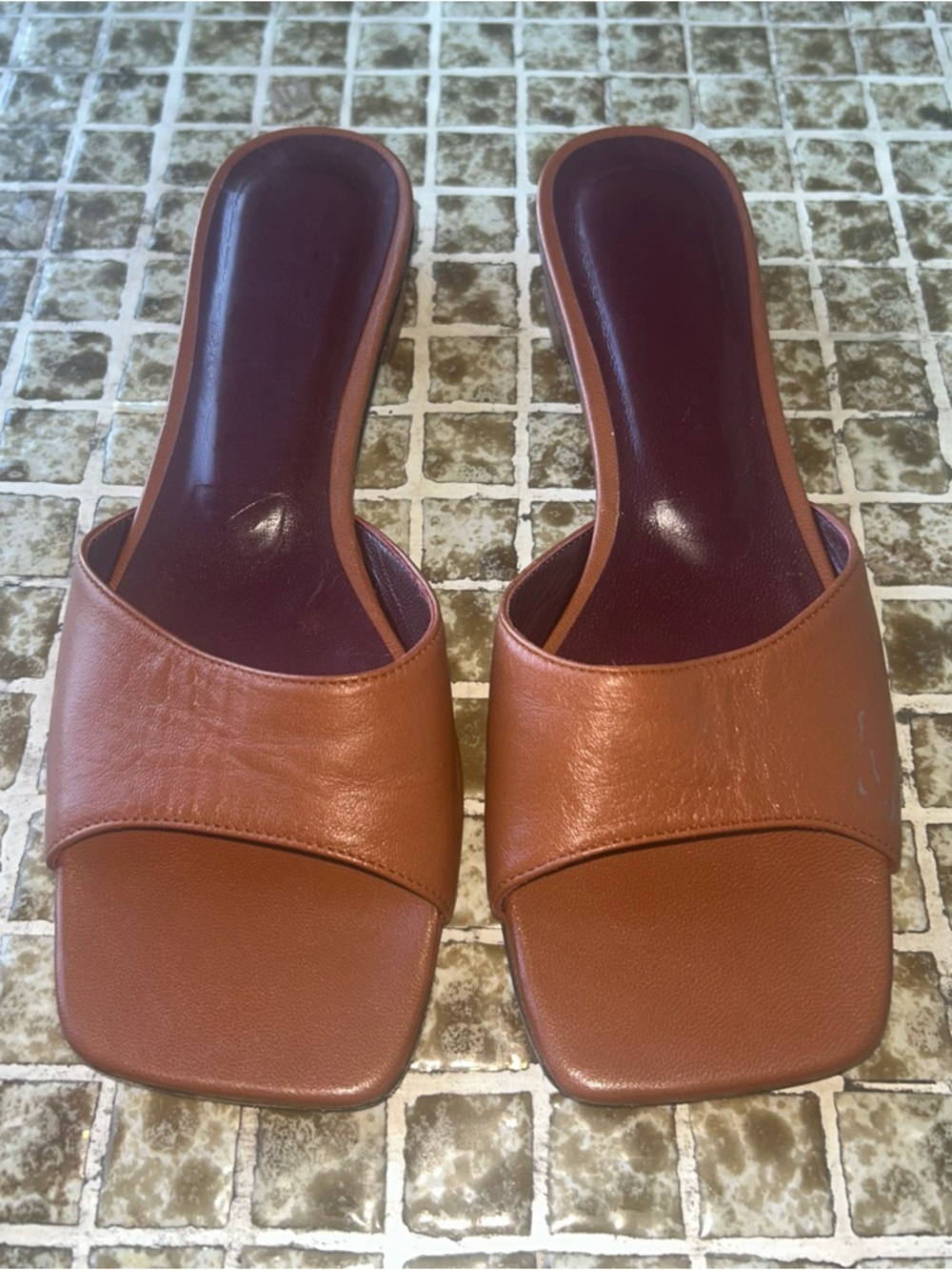 Staud Simone Leather Mules
Size 36 Tan
